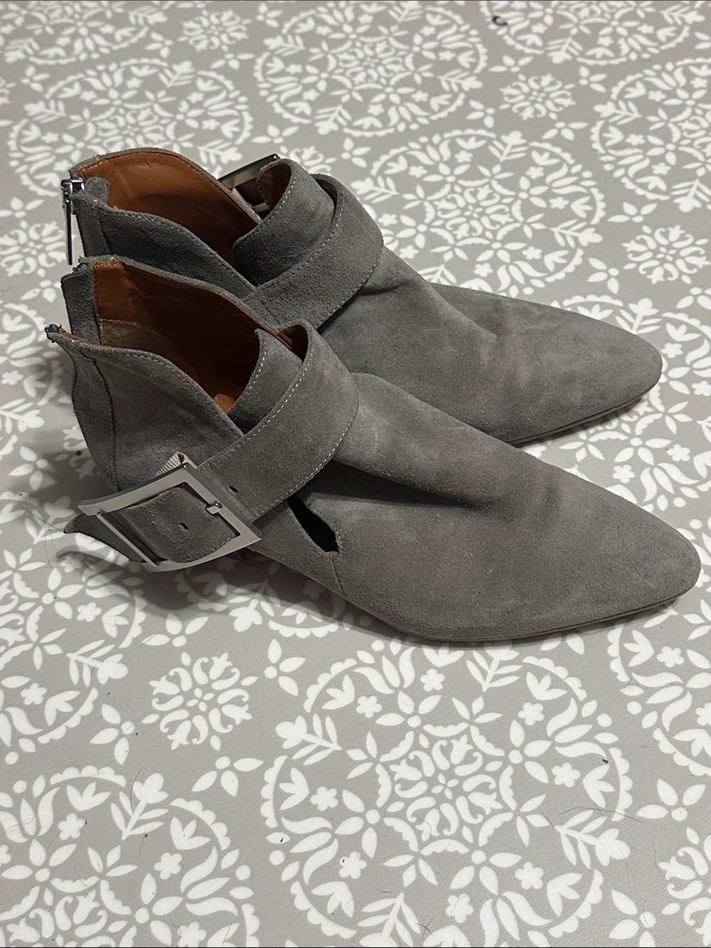Aquatalia Gray Ankle Booties
